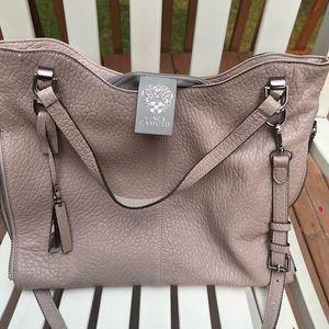 Vince Camuto - Large Leather Convertible Crossbody Bag